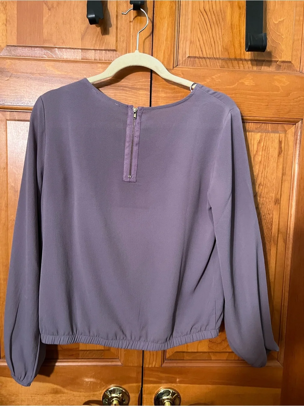 Olive & Oak Dusty Lavender Long-Sleeve Blouse